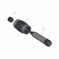 Extracteur De Manivelle à Double Filetage M22 Et M23 X 1mm Var -Pièces Détachées Vélo Extracteur manivelle 22 23 mm var