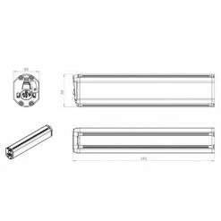 Doctibike Batterie VAE Sur Cadre Compatible Bosch PowerPack 36V -Pièces Détachées Vélo batterie vae sur cadre compatible bosch powerpack 36v full 4