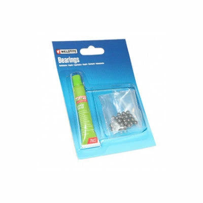 Weldtite Billes Jeu De Direction 5/32" Avec Tube De Graisse 3 Weldtite Billes Jeu De Direction 5/32" Avec Tube De Graisse