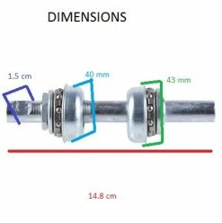 Brandless Boitier De Pédalier à Clavette Pour Ancien Vélo -Pièces Détachées Vélo boitier de pedalier a clavette pour ancien velo full 2