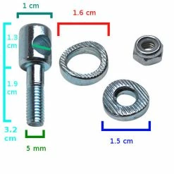 Brandless Boulon Guillotine Pour Porte Patin Vélo -Pièces Détachées Vélo boulon guillotine pour porte patin velo full 4