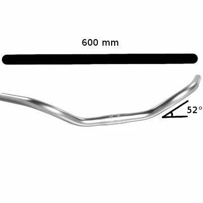 Ergotec-Humpert Cintre De Vélo De Ville Trekking VAE Aluminium Argent Humpert 4 Ergotec-Humpert Cintre De Vélo De Ville Trekking VAE Aluminium Argent Humpert – Image 2