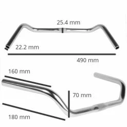 Cintre Hollandais VeloOrange Left Bank - Argent -Pièces Détachées Vélo cintre hollandais veloorange left bank argent full 5
