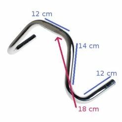 Cintre Moustache Vélo De Piste Vintage Escobar BLB -Pièces Détachées Vélo cintre moustache velo de piste vintage escobar blb full 4