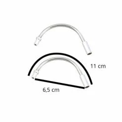 Brakco Coudes Passe-câble Pour Frein V-Brake Acier Inoxydable - Paire -Pièces Détachées Vélo coudes passe cable pour frein v brake acier inoxydable paire full 5