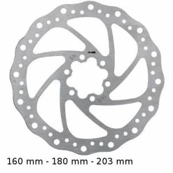 Brakco Disque De Frein Pour Vélo En Acier 160/180/203 Mm
