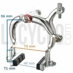 Brandless Etrier De Frein Caliper Avant Ou Arrière Pour Jante Vélo 700C -Pièces Détachées Vélo etrier de frein caliper avant ou arriere pour jante velo 700c full 3