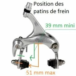 Brandless Etriers De Frein De Vélo De Course Caliper Avant Et Arrière -Pièces Détachées Vélo etriers de frein de velo de course caliper avant et arriere full 3