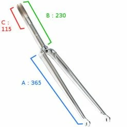 Fourche Droite Chromée 1 Pouce - BLB Classic -Pièces Détachées Vélo fourche droite chromee 1 pouce blb classic full 4