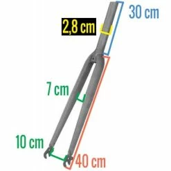 Brandless Fourche Pour Cadre De Vélo 700 C 7 Brandless Fourche Pour Cadre De Vélo 700 C -Pièces Détachées Vélo fourche pour cadre de velo 700 c full 2