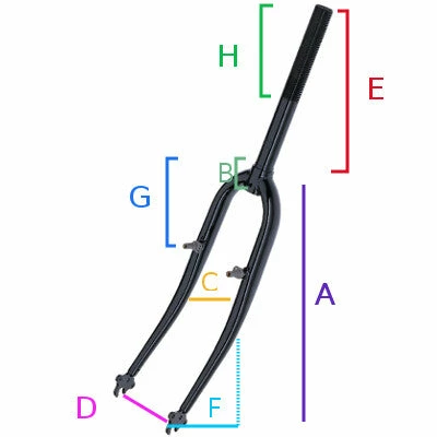 Point Fourche Vélo 20 Pouces Avec Pivot Fileté 1" BMX 4 Point Fourche Vélo 20 Pouces Avec Pivot Fileté 1" BMX – Image 2