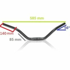 Guidon De Vélo De Ville Confort En Alu Noir XLC -Pièces Détachées Vélo guidon de velo de ville confort en alu noir xlc full 3