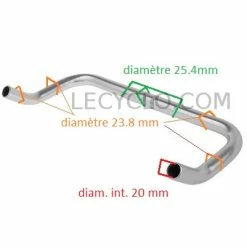 Messingschlager Guidon Vélo Corne De Vache -Pièces Détachées Vélo guidon velo corne de vache full 4