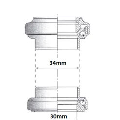 Point Jeu De Direction Aheadset 1 1/8 Diamètre 28,6 Mm -Pièces Détachées Vélo jeu de direction aheadset 1 1 8 diametre 28 6 mm full 4