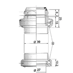 Brandless Jeu De Direction Vélo Fileté 1 Pouce Noir -Pièces Détachées Vélo jeu de direction velo filete 1 pouce noir full 2