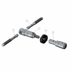 Outil Pour Montage Cuvette Fixe Jeu Pédalier VAR BP-03000 -Pièces Détachées Vélo outil var montage cuvette fixe jeu pedalier sans machoire BP 03000 shema