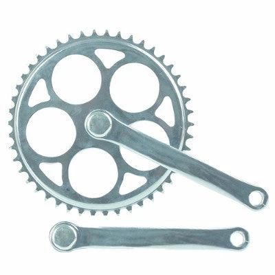 Messingschlager Pédalier De Vélo Mono-vitesse 46 Dents Vintage Pour Axe Carré 3 Messingschlager Pédalier De Vélo Mono-vitesse 46 Dents Vintage Pour Axe Carré