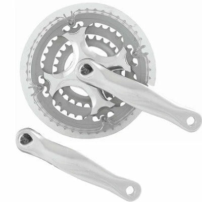 Messingschlager Pédalier De Vélo Triple Plateaux 24/34/42 Dents 5 à 8 Vitesses 2 Messingschlager Pédalier De Vélo Triple Plateaux 24/34/42 Dents 5 à 8 Vitesses