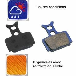 Brakco Plaquette Organique Frein à Disque Vélo Formula, Mega One, R1, R -Pièces Détachées Vélo plaquette organique frein a disque velo formula mega one r1 r full 4