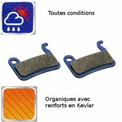 Brakco Plaquettes Organiques Kevlar Pour Frein à Disque De Vélo XTR -Pièces Détachées Vélo plaquettes organiques kevlar pour frein a disque de velo xtr full 3