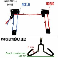 Point Range Vélo Au Plafond Charge Lourde Pour VAE 12 Point Range Vélo Au Plafond Charge Lourde Pour VAE -Pièces Détachées Vélo range velo au plafond charge lourde pour vae full 6