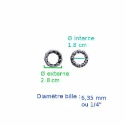 Messingschlager Roulement Pour Axe De Pédalier Carré BSA -Pièces Détachées Vélo roulement pour axe de pedalier carre bsa full 3