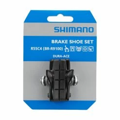 Paire De Porte-patins Et Patins Shimano BR-R9100 Pour Jantes Aluminium -Pièces Détachées Vélo shimano br r9100 porte patins pack