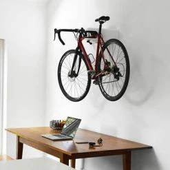 Support Vélo Mural Blanc Avec Antivol Intégré Airlok Hiplok -Pièces Détachées Vélo support velo mural blanc avec antivol integre airlok hiplok full 6