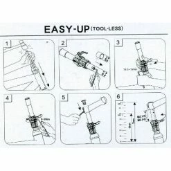 Tube Aheadset à Réglage Rapide En Hauteur Easy Up Satori -Pièces Détachées Vélo tube aheadset a reglage rapide en hauteur easy up satori full 4