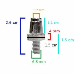 Brandless Vis De Réglage Levier De Frein M7 Pour Vélo -Pièces Détachées Vélo vis de reglage levier de frein m7 pour velo full 3
