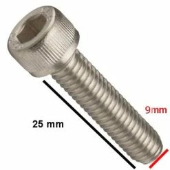 Lecyclo Vis Pour Béquille 25 Mm -Pièces Détachées Vélo vis pour bequille 25 mm m9